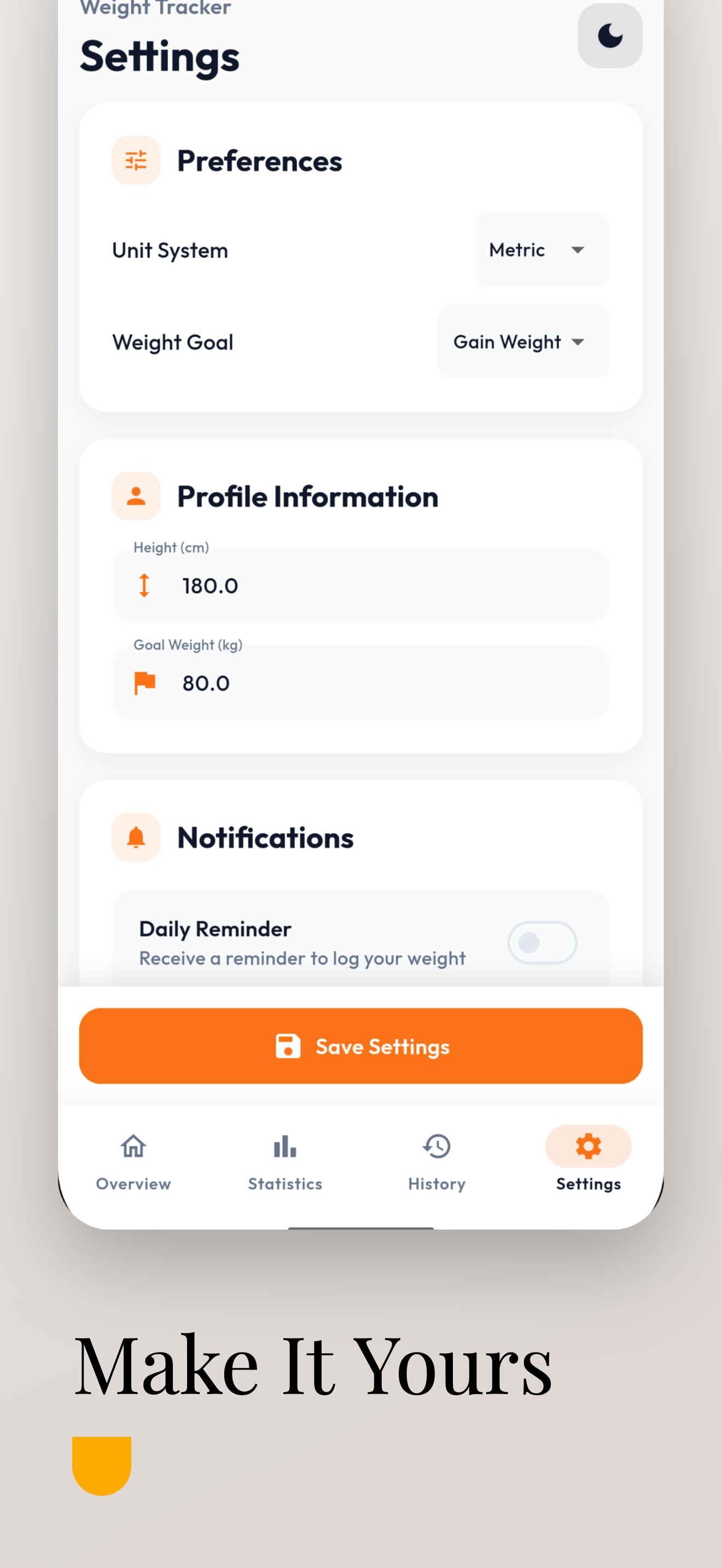 Simple Weight Tracker screenshot 6