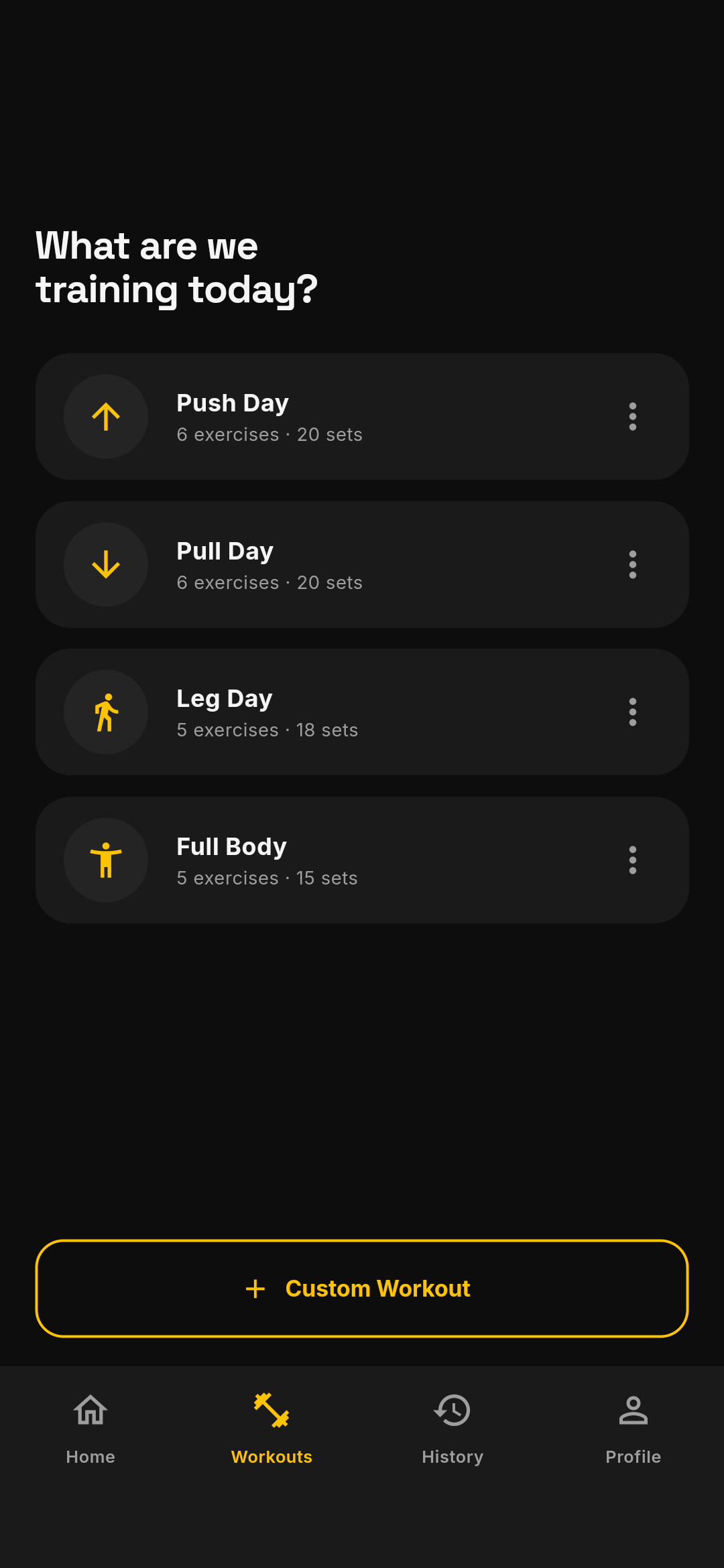 Simple Workout Tracker screenshot 2