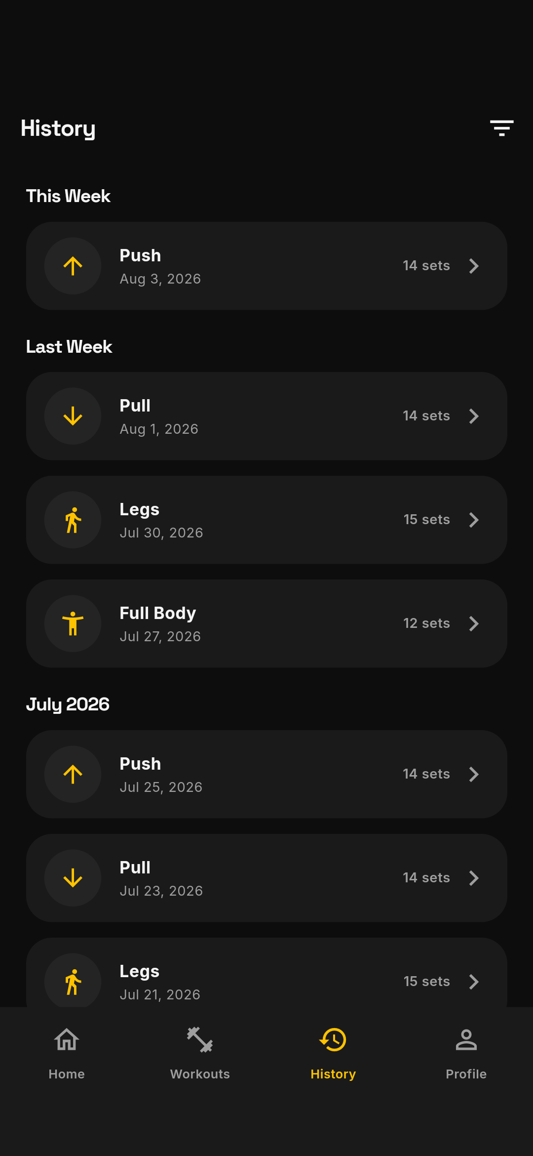 Simple Workout Tracker screenshot 5